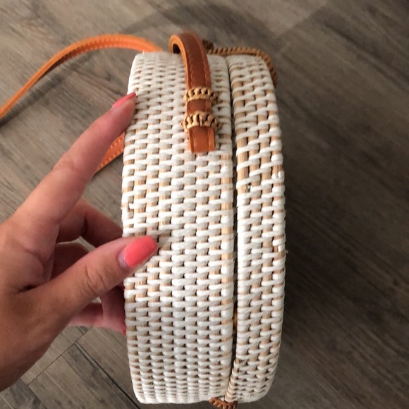 ANTHROPOLOGIE WICKER CROSS BODY PURSE BAG SUMMER - Picture 3 of 9